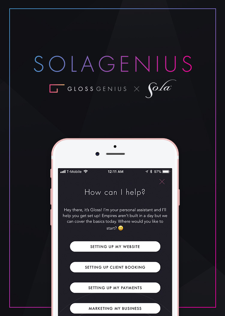 Solagenius. Glossgenius x Sola. Learn more.